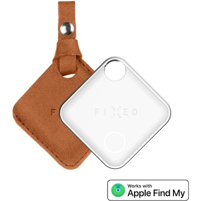 Fixed Tag s puzdrom z kože hnedé FIXTAG-C2-BRW