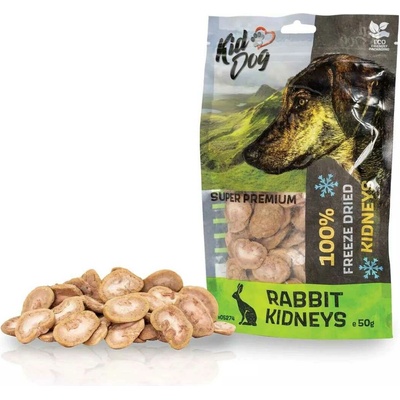 KidDog SUPER PREMIUM 100% králičí ledvinky sušené mrazem 50 g
