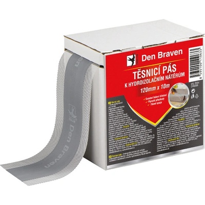 Den Braven Těsnicí pás Profi 120 mm, délka 10 m šedá