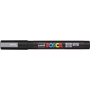uni Декоративен маркер, 0, 9-1, 3 мм, UNI "Posca PC-3M", сребърен 284737000 (284737000)