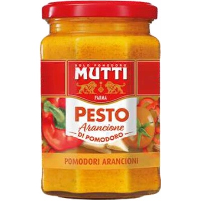 MUTTI RAJČATOVÉ PESTO ORANŽOVÉ SKLO 180 g