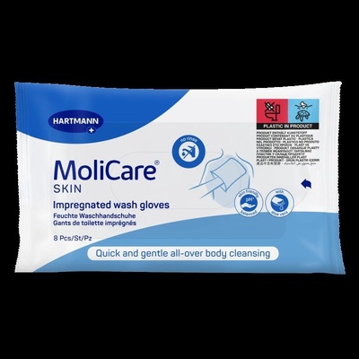 MoliCare Skin Napuštěné mycí žínky 8 ks – Zboží Dáma