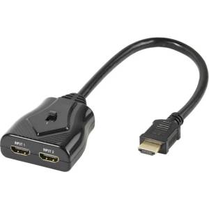 Vivanco Преходник Vivanco HDMI, 2x HDMI A-inputs, 1x HDMI A-output, ръчен (47157)