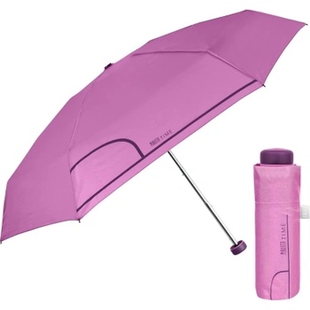 Дамски мини сгъваем неавтоматичен чадър Perletti Time 26356, Пастелнорозов