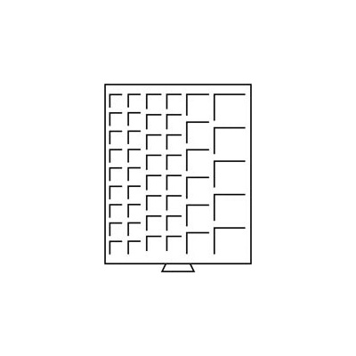 LEUCHTTURM Boxy na mince čtvercové tmavě červené Velikost 1 pole Různé – Zboží Dáma