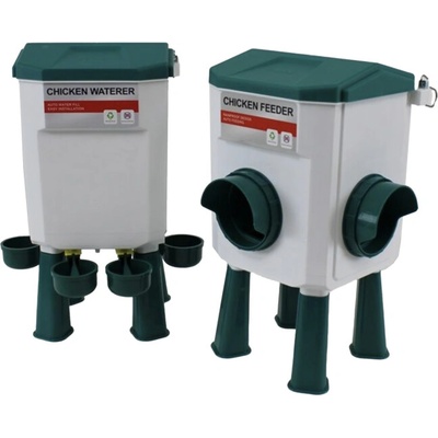 B-FARM Set automatické krmítko 5 kg + napáječka 7.5 l – Zboží Mobilmania