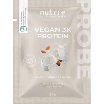 nutri + Пробен размер на вегански 3K протеин на прах - Coconut-Almond