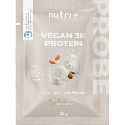 nutri + Пробен размер на вегански 3K протеин на прах - Coconut-Almond