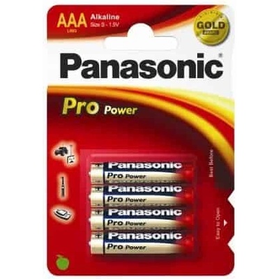 Panasonic LR03PPG/4BP 1, 5V AAA алкална постоянна микробатерия за моливи 4 бр. в опаковка LR03PPG-4BP (LR03PPG/4BP)
