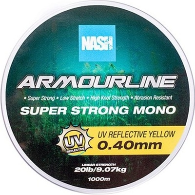 Kevin Nash Armourline Super Strong Mono UV Yellow 1000m 0,40mm 9,07kg – Zbozi.Blesk.cz