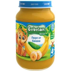 Bebelan Плодово пюре Bebelan Puree - Банан, 190 g (1182) - baby