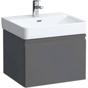 Laufen Pro S - Шкаф за мивка, 55x37x39 см, 1 чекмедже, графитен мат H4830320954801 (H4830320954801)