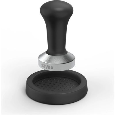 Xavax barista tamper na kávu s podložkou 51 mm nerez