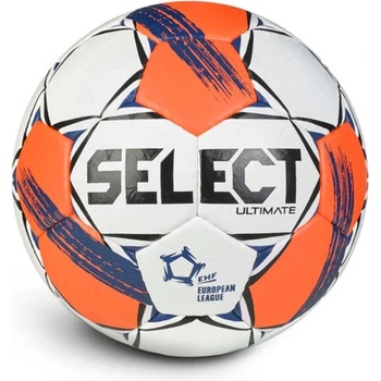 Select Състезателна хандбална топка Select Ultimate EHF Шампионска лига V25 бяло/червено размер 2