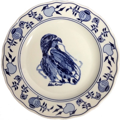 Cibulák Tanier dezertný 19cm DRAVEC Originálny Český Porcelán Dubí
