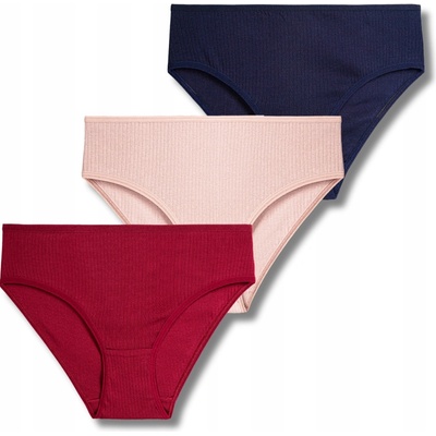 3x dámske nohavičky figy bikiny rebrované klasické súprava Moraj
