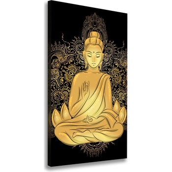 Vertikálny foto obraz na plátne Buddha a mandala 50x100 cm