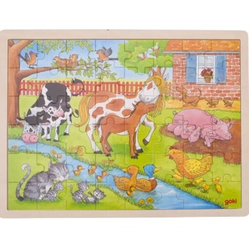 Image 1 of Goki Дървен пъзел Goki - Животът във фермата (57745)