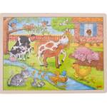 Goki Дървен пъзел Goki - Животът във фермата (57745) - ozone