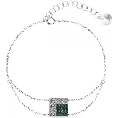 Spark zelený se Swarovski Elements Kingdom BROLOFM6CEM Emerald
