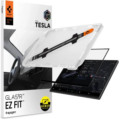 Spigen Tesla EZ Fit Anti Glare Matte FC, черен - Tesla Model Y L 2026 (AGL10819)