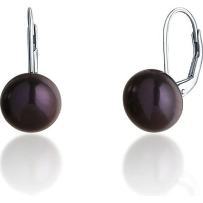 Jwl Jewellery s pravou kovově modrou perlou JL0057