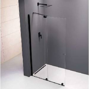 POLYSAN Rolls Line - Душ кабина 100x200 см, Antidrop, прозрачно стъкло/матово черно MS5-100B (MS5-100B)