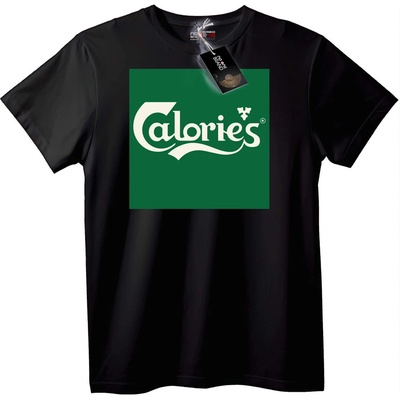 NOONEBRAND Тениска Калории - XS, Black