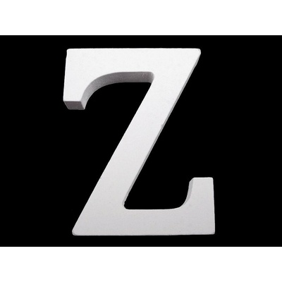 Drevená dekorácia písmená abecedy Písmeno: "Z"
