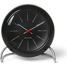 Arne Jacobsen Clocks Bankers Black 11 cm