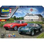 Revell Комплект сглобяеми модели, Revell, 100 години Jaguar, 2 броя (R05667)