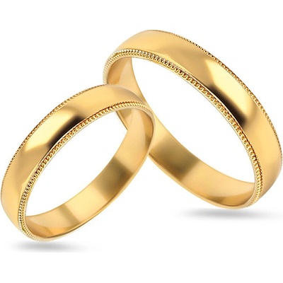 iZlato Forever Zlaté snubní prstýnky se vzorem SKOS007