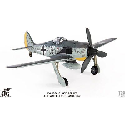 JC Wings Focke Wulf Fw 190 A 8 JG 26 Schlageter Black 13 Joseph Priller France 1945 1:72