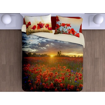 Gipetex Natural Dream 3D talianská obliečka bavlna Papaveri 140x220 70x90