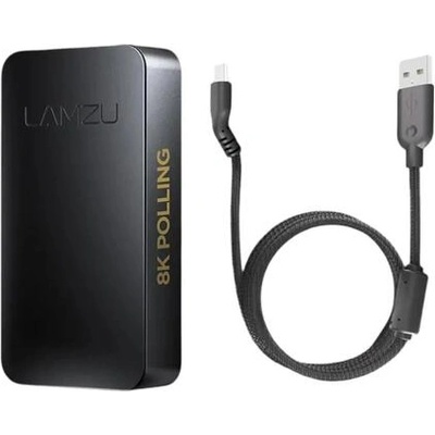 Lamzu Приемник за мишка, Lamzu 8K DONGLE, Черен цвят (LAMZU-8K-DONGLE-BK)