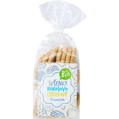COUNTRY LIFE Sušenky kokosovo-citrónové BIO 175 g