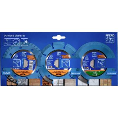PFERD TOOLS 68300062 SET 115x1,6/1,9x22,23 START diamantový řezný kotouč Průměr 115 mm Ø otvoru 22.23 mm obklady, kachle