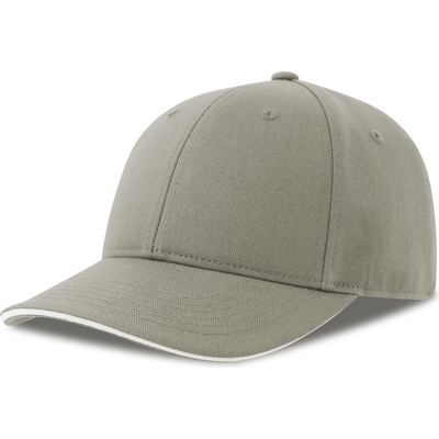 Atlantis Headwear Liberty Sandwich S 6 panelová baseballová COT33025131899 grey/white Šedá/bílá