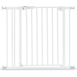 Hauck Предпазна преграда за врата Hauck - Clear Step Autoclose 2 + удължител 9 cm, бяла (597491)
