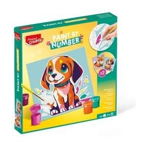 Maped Creative painting by numbers puppy/fox
