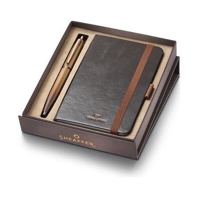 Sheaffer 9428-S1 VFM Coffee edition sada kuličkové pero a linkovaný zápisník A6 – Zboží Živě
