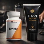  TestoY за Силна Ерекция 15 капсули + Titan Gel за уголемяване на пениса