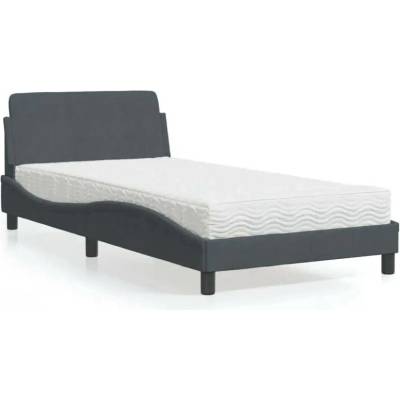 vidaXL 11461.3208352 Postel s matrací Dover tmavě šedá samet