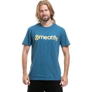 Meatfly Мъжка тениска Meatfly MF Logo Super Teal Meatfly | Sin | МЪЖЕ | S