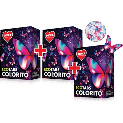 SADA 2+1 EKO TABLETY na barev né prádlo ECOTABS COLORITO