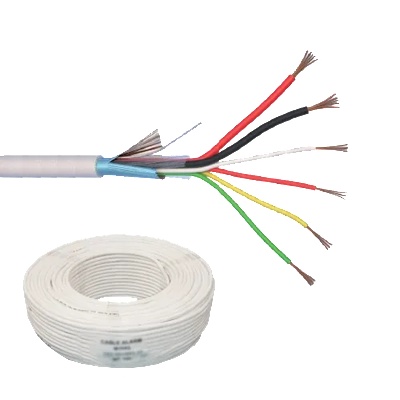 Elan Кабел за аларма ELAN 6CUEF+2x0.75 6 екранирани проводника и захранване (6CUEF+2x0.75)