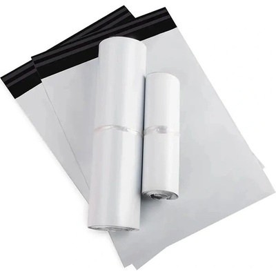 Biele kuriérske polyetylénové obálky B4 260 × 350 mm, 50 ks – silné a odolné