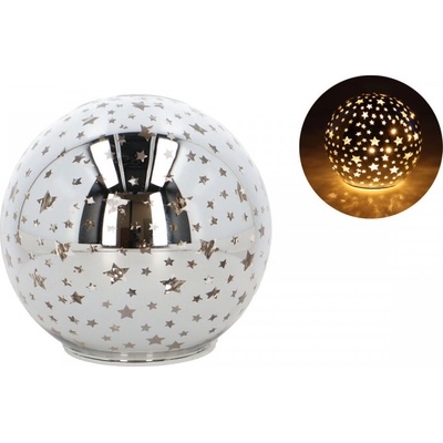 HOME LED Sklenená guľa svietiaca Q 13 cm