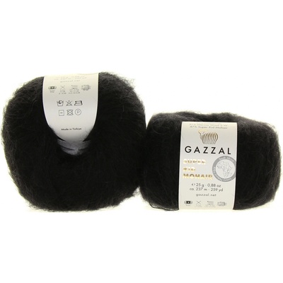 Gazzal Super Kid Mohair 64409 černá