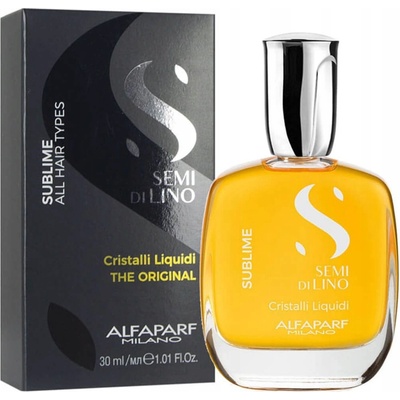 Alfaparf Milano Semi di Lino Sublime Cristalli sprej na vlasy na lesk a hebkosť vlasov 30 ml